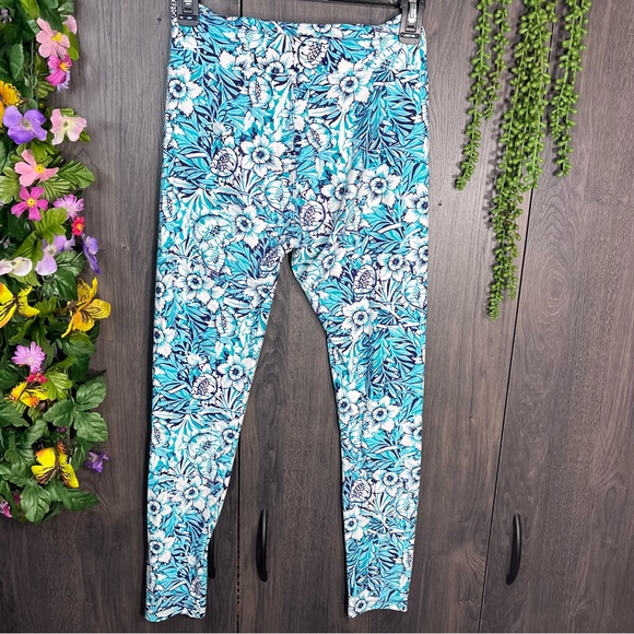 🌼3/$30🌼LulaRoe Floral Tropical Printed One Size Leggings - Picture 12 of 16
